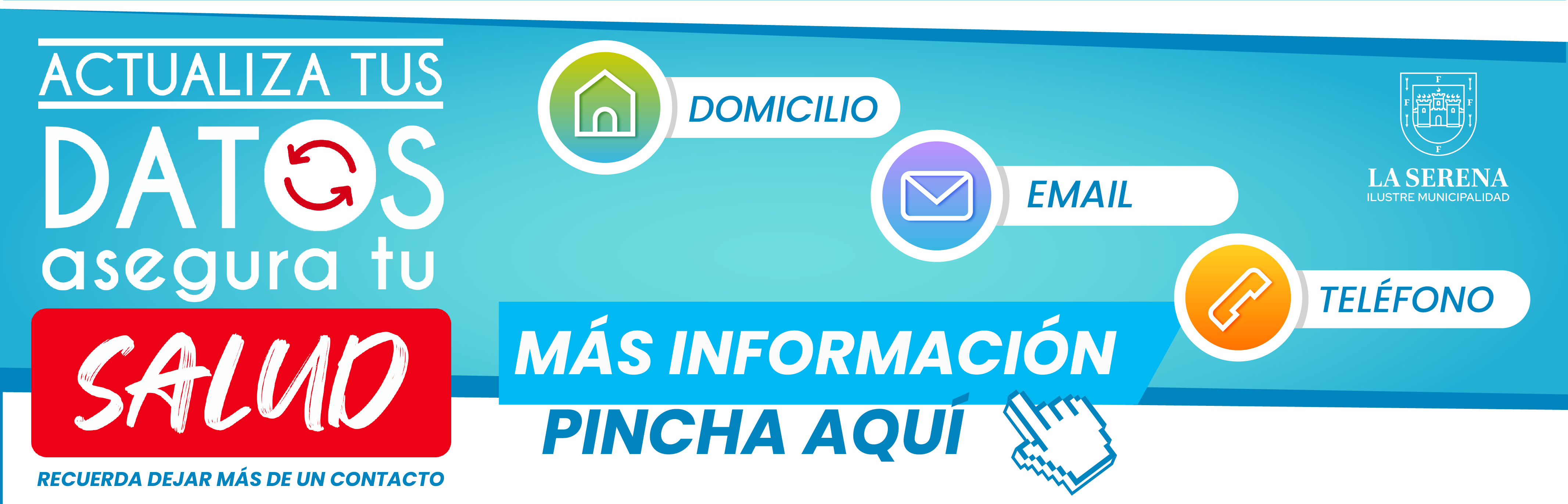 Salud municipal, banner informativo